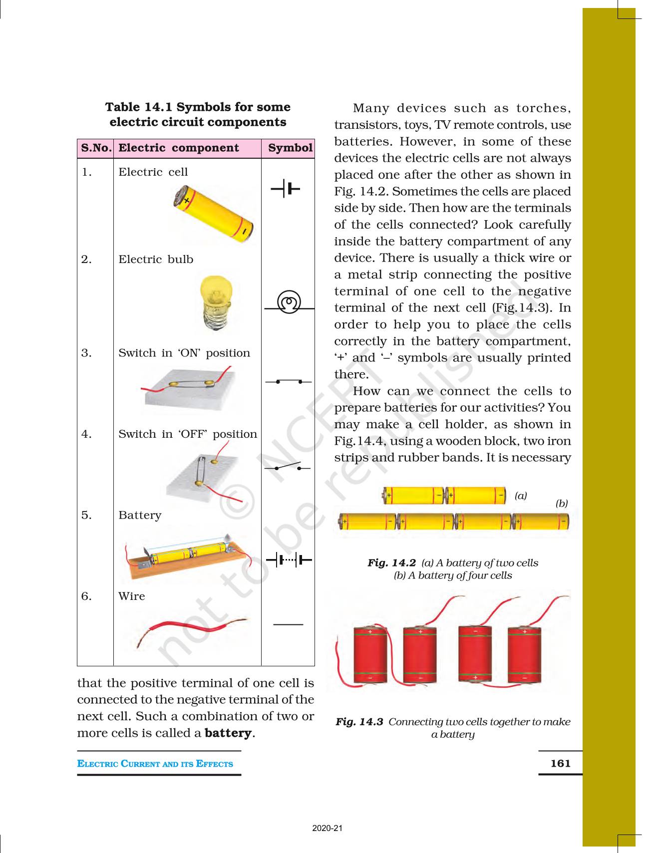 Electric Current And Its Effects - NCERT Book Of Class 7 Science